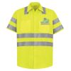 High Visibility Safety Short Sleeve Work Shirt Thumbnail