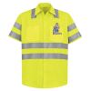 High Visibility Safety Short Sleeve Work Shirt Thumbnail