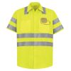 High Visibility Safety Short Sleeve Work Shirt Thumbnail