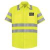 High Visibility Safety Short Sleeve Work Shirt Thumbnail