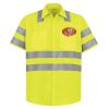 High Visibility Safety Short Sleeve Work Shirt Thumbnail