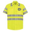 High Visibility Safety Short Sleeve Work Shirt Thumbnail