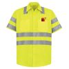 High Visibility Safety Short Sleeve Work Shirt Thumbnail