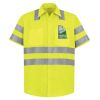 High Visibility Safety Short Sleeve Work Shirt Thumbnail