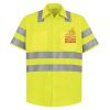 High Visibility Safety Short Sleeve Work Shirt Thumbnail