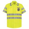 High Visibility Safety Short Sleeve Work Shirt Thumbnail