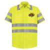 High Visibility Safety Short Sleeve Work Shirt Thumbnail