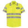 High Visibility Safety Short Sleeve Work Shirt Thumbnail