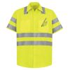 High Visibility Safety Short Sleeve Work Shirt Thumbnail