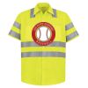 High Visibility Safety Short Sleeve Work Shirt Thumbnail