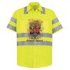 High Visibility Safety Short Sleeve Work Shirt Thumbnail