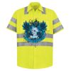 High Visibility Safety Short Sleeve Work Shirt Thumbnail