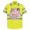 High Visibility Safety Short Sleeve Work Shirt Thumbnail