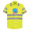 High Visibility Safety Short Sleeve Work Shirt Thumbnail