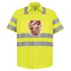 High Visibility Safety Short Sleeve Work Shirt Thumbnail