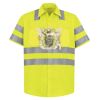 High Visibility Safety Short Sleeve Work Shirt Thumbnail