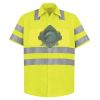 High Visibility Safety Short Sleeve Work Shirt Thumbnail