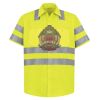 High Visibility Safety Short Sleeve Work Shirt Thumbnail