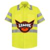 High Visibility Safety Short Sleeve Work Shirt Thumbnail