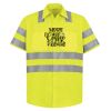 High Visibility Safety Short Sleeve Work Shirt Thumbnail