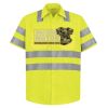 High Visibility Safety Short Sleeve Work Shirt Thumbnail