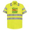 High Visibility Safety Short Sleeve Work Shirt Thumbnail