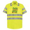 High Visibility Safety Short Sleeve Work Shirt Thumbnail