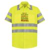 High Visibility Safety Short Sleeve Work Shirt Thumbnail