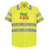 High Visibility Safety Short Sleeve Work Shirt Thumbnail