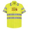 High Visibility Safety Short Sleeve Work Shirt Thumbnail