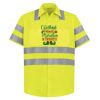 High Visibility Safety Short Sleeve Work Shirt Thumbnail