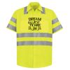 High Visibility Safety Short Sleeve Work Shirt Thumbnail