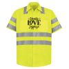 High Visibility Safety Short Sleeve Work Shirt Thumbnail