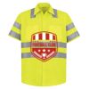 High Visibility Safety Short Sleeve Work Shirt Thumbnail