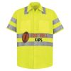 High Visibility Safety Short Sleeve Work Shirt Thumbnail