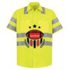 High Visibility Safety Short Sleeve Work Shirt Thumbnail