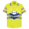 High Visibility Safety Short Sleeve Work Shirt Thumbnail