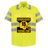 High Visibility Safety Short Sleeve Work Shirt Thumbnail