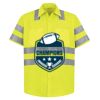 High Visibility Safety Short Sleeve Work Shirt Thumbnail