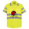 High Visibility Safety Short Sleeve Work Shirt Thumbnail