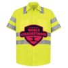 High Visibility Safety Short Sleeve Work Shirt Thumbnail