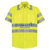 High Visibility Safety Short Sleeve Work Shirt Thumbnail