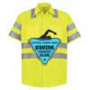 High Visibility Safety Short Sleeve Work Shirt Thumbnail