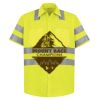 High Visibility Safety Short Sleeve Work Shirt Thumbnail