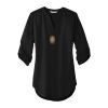 Port Authority Ladies 3/4 Sleeve Tunic Blouse Thumbnail