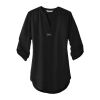 Port Authority Ladies 3/4 Sleeve Tunic Blouse Thumbnail